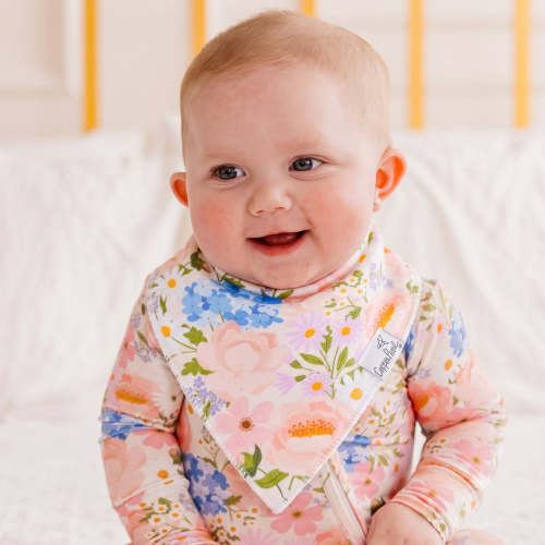 4 Pack Baby Bandana Bibs - Penelope