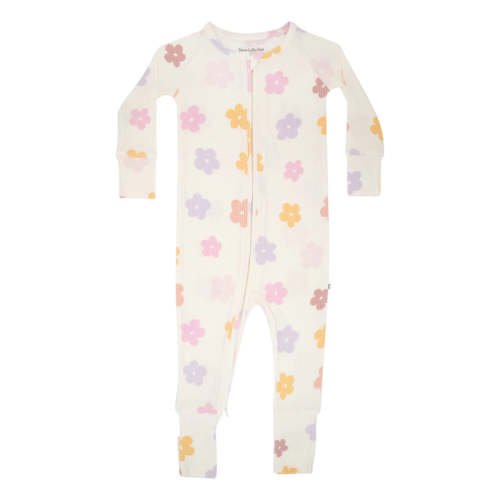 Big Daisies Small Ribbed Zip Romper – Chicke