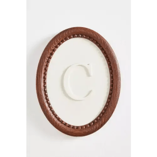 Emery Wood Monogram Gallery Wall Charm | Anthropologie