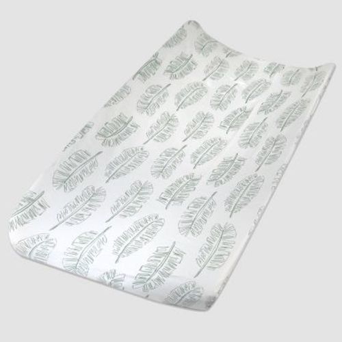 Honest Baby Organic Cotton Changing Pad Cover - Jumbo Leaf Sage