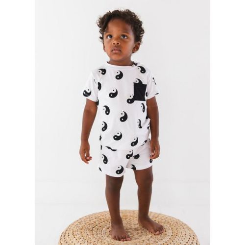T-Shirt and Shorts Set | Yin & Yang | Charlie Lou Baby | 6-12M