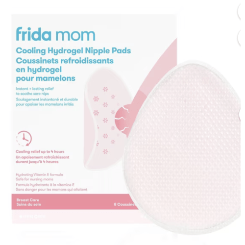 Frida Mom - Nursing Pads, Cooling Hydrogel Nipple Pads for Hydration and Soothing Sore Nipples, Breastfeeding Essentials