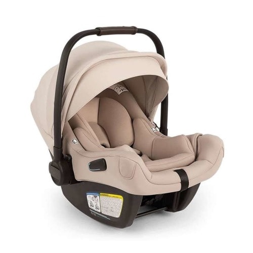 Nuna PIPA Aire Infant Car Seat With Base - Biscotti