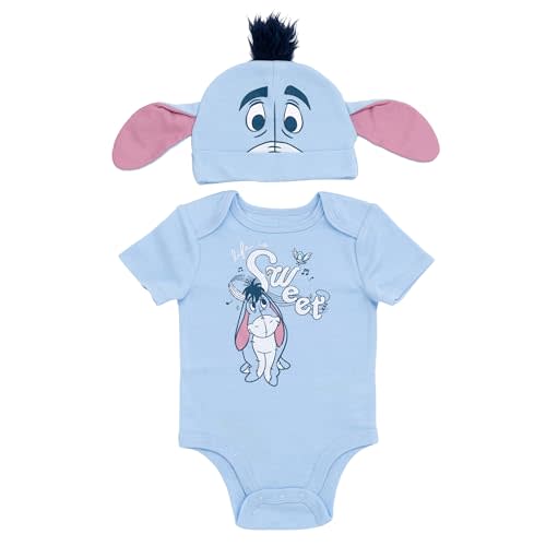 Disney Cosplay Baby Bodysuit and Hat Set Newborn to Infant Sizes (Newborn - 24 Months)