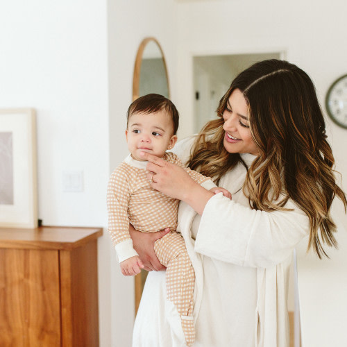 Goumikids Organic Zipper Jumpsuit - Picnic, 6-12 M