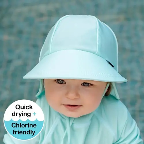 Bedheads hats - Beach Legionnaire Flap Hat - Aqua - small