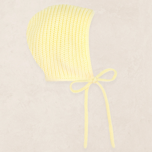 Knit Bonnet - Butter Yellow