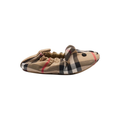 Thomas Bear Check Cotton Booties