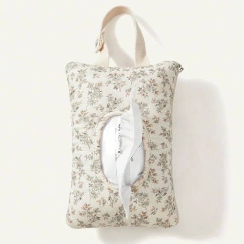 Cozy Pixies Portable Mommy Bag, Hanging Floral Tissue & Diaper Wet Wipes Dispenser For Baby Stroller
