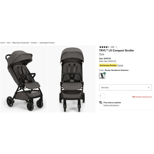 Nuna Trvl LX Stroller