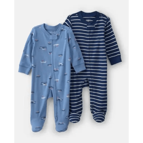 Baby Boy 2-Pack Boat Sleep & Play Pajamas - Blue | Carter's