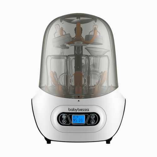 Baby Brezza One Step Sterilizer Dryer - White On Black