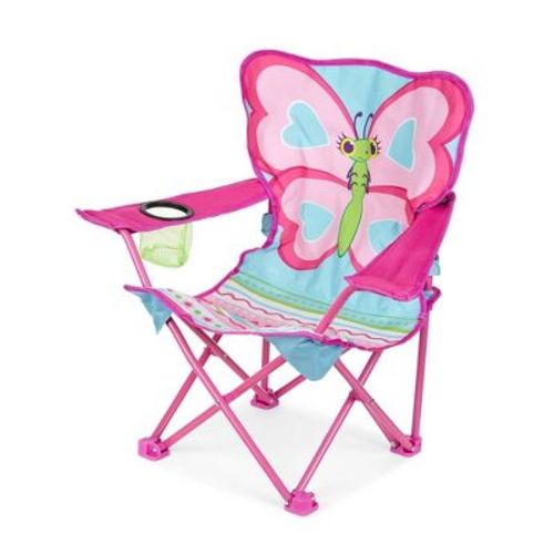 Melissa & Doug Sunny Patch Cutie Pie Butterfly Folding Lawn and Camping Chair: Outdoor Portable Camp Chair with Carrying Bag
