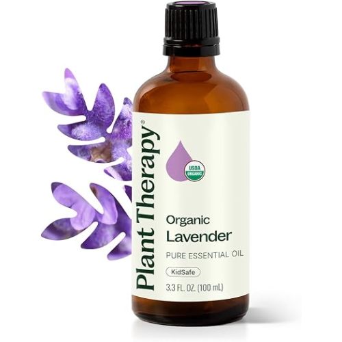 Plant Therapy Organic Lavender Essential Oil 100 mL, USDA Certified Organic
