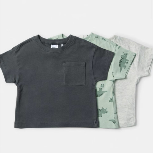 3 Pack Short Sleeve T-shirt - Kmart