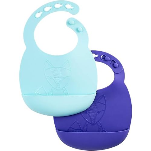 Dr. Brown's Silcone Baby Bib, 2 Pack