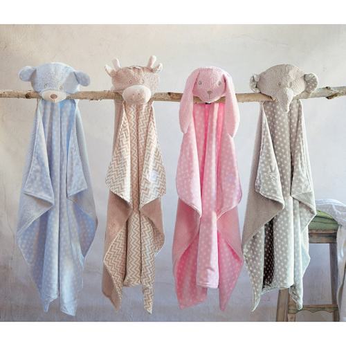 Personalized Toddler Hooded Towel: Plush Bunny, Bear, Elephant, Lamb