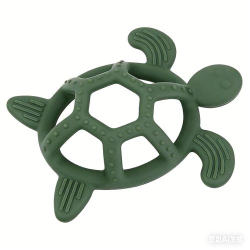 3D Turtle Model Toy Made of Soft Silicone,Chewable Kids Toys for 3+,Chewlery Fidget Toy BPA-Free (1 Pack)