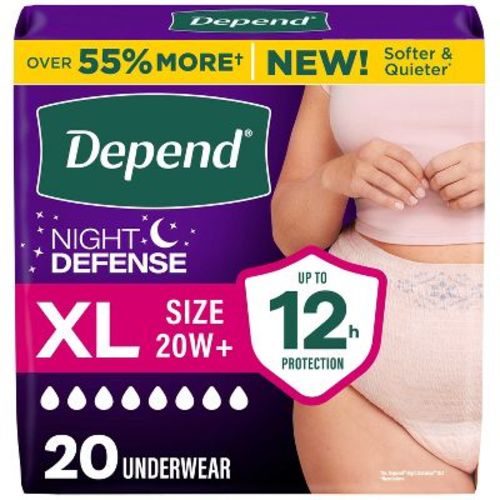 Depend Night Defense Incontinence Underwear - Women's - XL