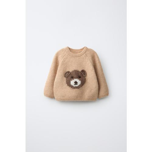 BEAR KNIT SWEATER - Beige | ZARA United States
