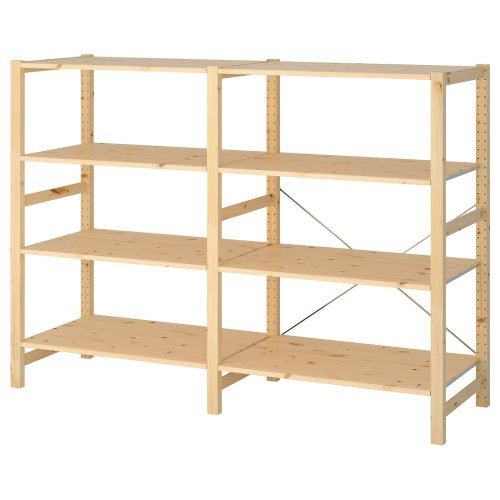 IVAR 2 section shelving unit - pine 68 1/2x19 5/8x48 7/8 "