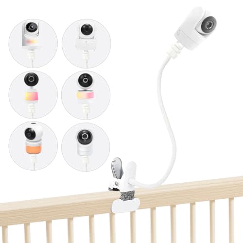 Baby Monitor Mount for VTech Advanced HQ Max, VM901/924/923/928/5263, RM5754/5755/5764/7764/5766/7766HD, BM5254, Leapfrog LF915/920/LF925HD/LF930HD/LF815HD/LF1726FHD/LF2936FHD, 16" Clip Mount