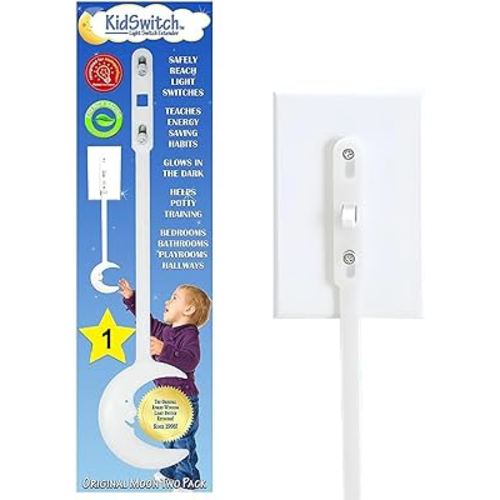 Light Switch Extender for Kids (1 Pack) - Glow in The Dark for Toddlers - Kids Light Switch Extender - Quick Install, Easy Grab Extension, Award Winning