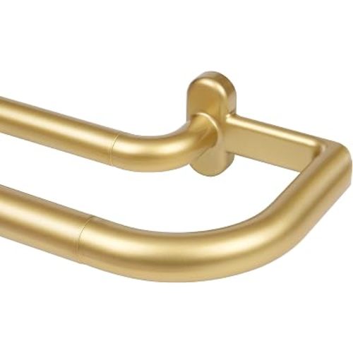TONIAL Double Wrap Around Curtain Rods for Windows, 32 to 58 Inch, Gold