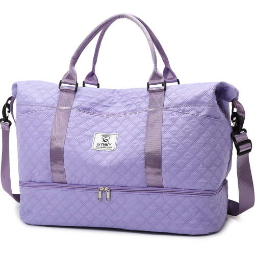 GYNKY Travel Duffle Bag, Weekender Bag for Women, Shoe Compartment, Carry On, Wet Pocket