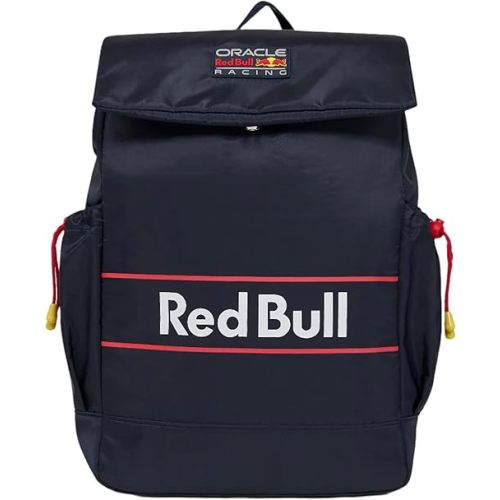 Castore Red Bull Racing F1 Oracle Team Official Backpack, Navy Blue with Red Accents, Sports Rucksack, Navy Blue, One Size