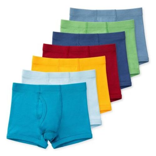 Lucky & Me Nolan Boys Organic Cotton Boxer Briefs 7-Pack Color Parakeet Size 4/5y
