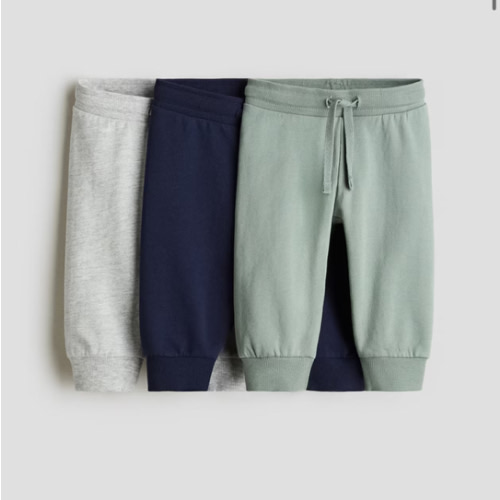 3-PACK COTTON JOGGERS