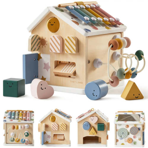 Tiny Land Cottage Activity Cube, Morandi