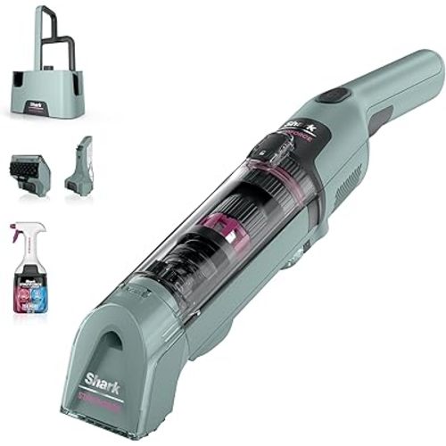 Shark StainForce Cordless Portable Spot, Stain, & Odor Remover System for Carpets, Area Rugs, Upholstery, Stairs, with Storage Caddy, Accessories, and Full-Size Cleaning Solution, HX101 (NEW)