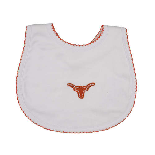 Lil' Longhorn Embroidered Bib