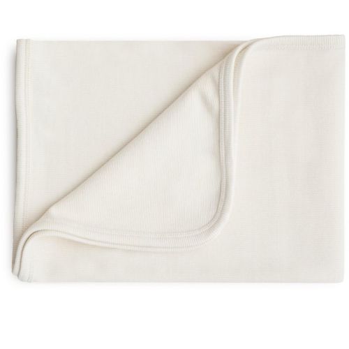 Ribbed Baby Blanket Ivory One Size