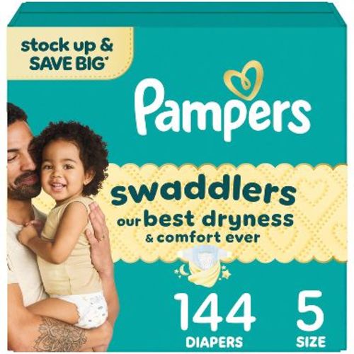 Pampers Swaddlers Sensitive Disposable Diapers - Size 5 - 144ct