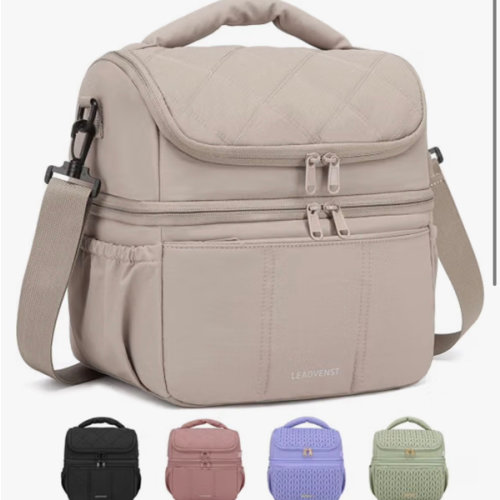 Breastmilk Cooler Bag, 12L Double Deck with Detachable Divider