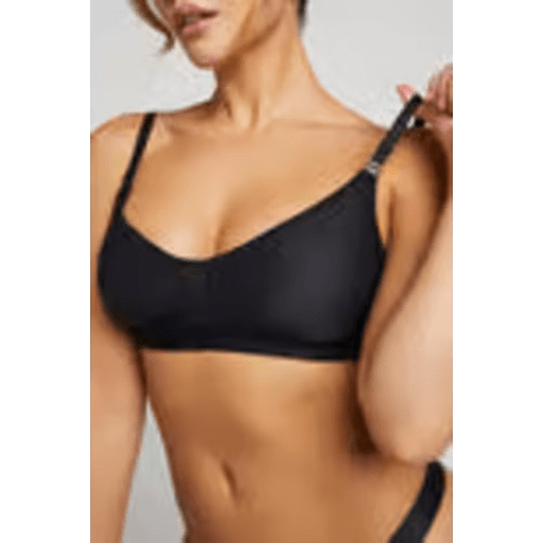 Silky Nursing Bra in Black | Black Maternity Bra - Negative Underwear