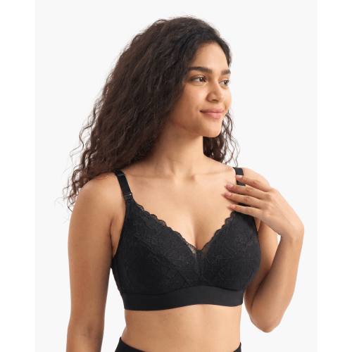 Lace V Neck Nursing Bra - Comfortable and Stylish