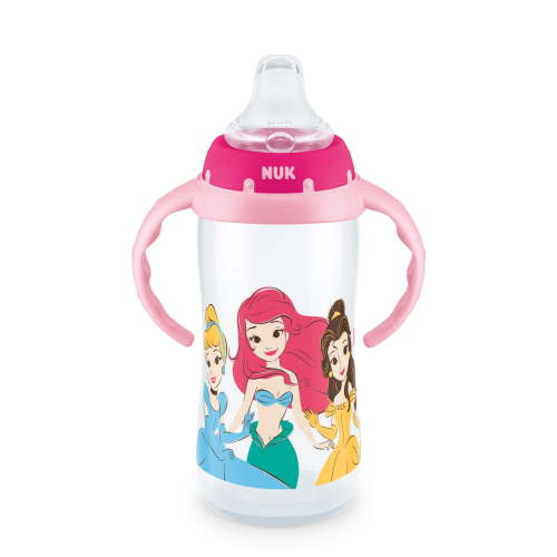 NUK Disney Learner Soft Spout Sippy Cup, Princess, 10 oz, 9+ Months, Girls