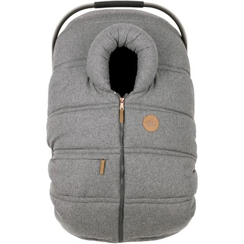 PETIT COULOU Car Seat Cover for Baby - Winter & 3 Seasons - Extra Warm and Cozy with Patented Structural Frame