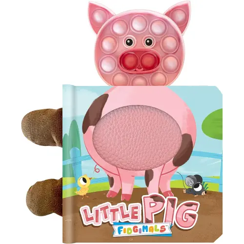Fidgimals Little Pig Animal Farm Baby Book | Educational Children's Books, Sensory Board Book with Pop It Fidget Toys, Perfect Sensory Toys for ... Books with Sensory Fidget Popper Animals)