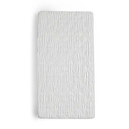 Organic Cotton Changing Pad Cover - Cobi Blue Stripes