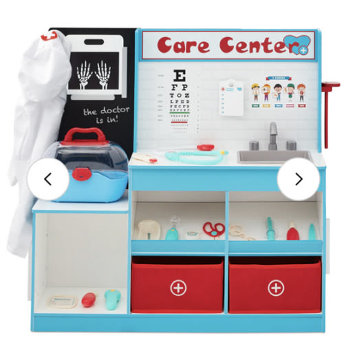 Pretend Play Doctor's Office, Kids Wooden Toy Set w/ Accessories Inclu – Best Choice Products