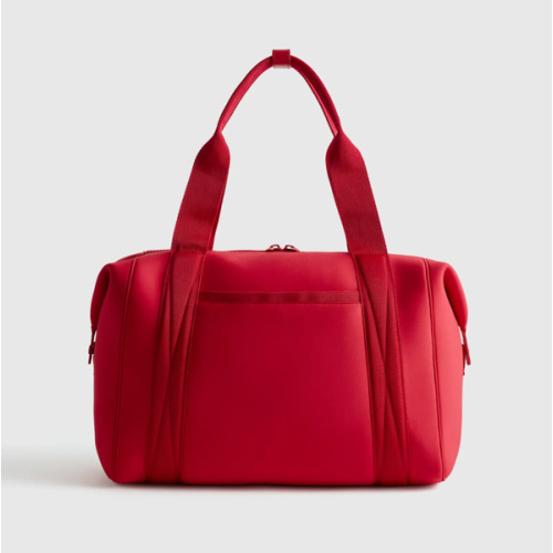 All-Day Neoprene Duffle Bag in Ruby Red