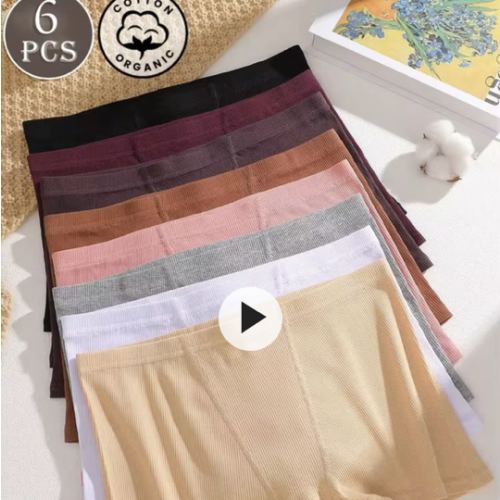 6 piezas de bragas de algodón 100% cómodas y transpirables de talla baja y multicolor para mujer, ropa interior femenina de talla grande S-XXL | SHEIN USA