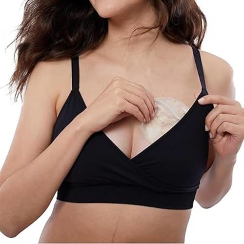 Cool Mom by Ingrid and Isabel Reusable Breastfeeding Therapy Packs - Hot or Cold Postpartum Gel Pack for Nursing & Pumping Pain Relief, Includes 2 Ice Packs & 2 Covers