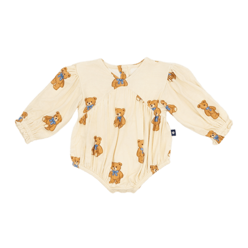 Bubble Romper in Teddy Bear