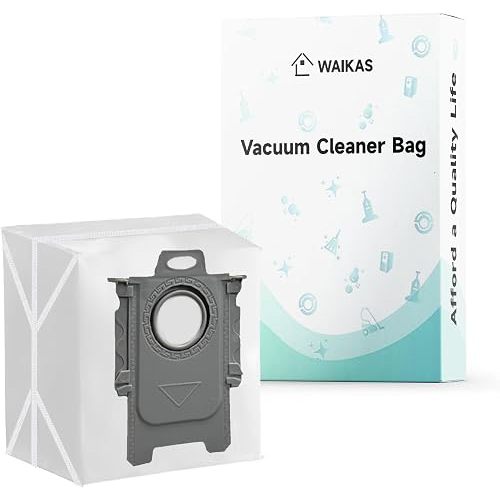 WAIKAS Dust Bags for Roborock Robot Vacuum (Q5 Q7 Q8 Q10 S7 & S8), 14-Pack